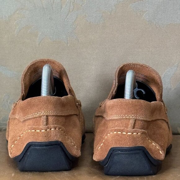 Giorgio Brutini Le Glove Brown Suede Leather Driving Loafers Moccasins 9.5 M - Picture 4 of 9